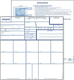 FP258C - Applicant Card-FD258 (Coated)